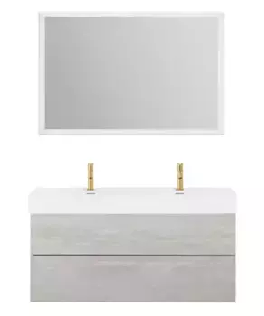 Комплект мебели сап Cezares Molveno 46 120х50 бело-серый