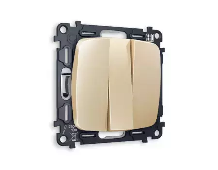 Комплект механизма 3-кл выключателя Ambrella Volt Omega MO605010