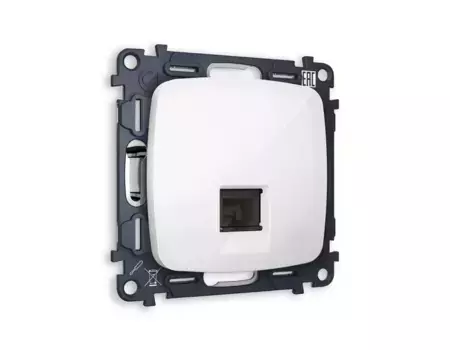 Комплект механизма компьютерной розетки RJ-45(8P8C) Ambrella Volt Omega (OP1120, VM188) MO112010