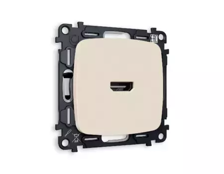 Комплект механизма розетки HDMI 2.0 40V/500MO 2.0GHz 5-18Gbit/s Ambrella Volt Omega MO334010