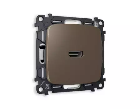 Комплект механизма розетки HDMI 2.0 40V/500mA 2.0GHz 5-18Gbit/s Ambrella Volt Omega MO644010