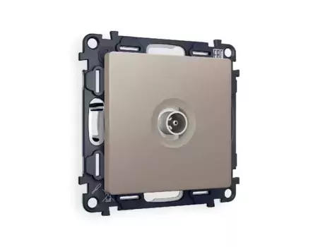 Комплект механизма TV розетки проходной 5-1000 MHz 4dB Ambrella Volt Alfa MA373030