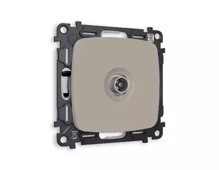 Комплект механизма TV розетки проходной 5-1000 MHz 4dB Ambrella Volt Omega MO373030