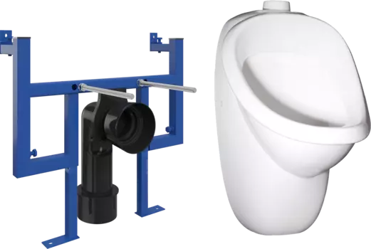 Комплект Система инсталляции для писсуаров 540200 + Писсуар 37108201