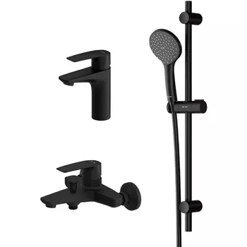 Комплект смесителей AM.PM Gem черный матовый