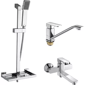 Комплект смесителей Gappo хром глянцевый