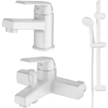 Комплект смесителей OneLife белые матовые