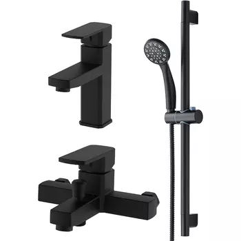 Комплект смесителей OneLife черные матовые