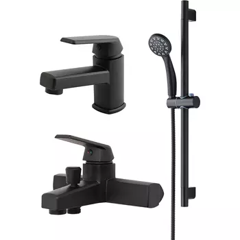 Комплект смесителей OneLife черные матовые