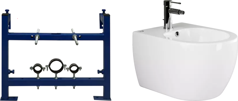 Комплект биде Ceramicanova Play с инсталляцией STWORKI