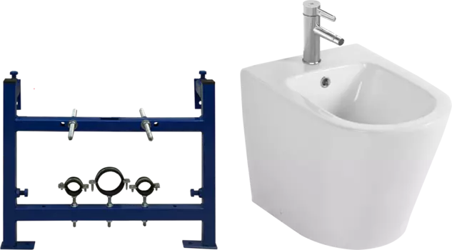 Комплект биде Jacob Delafon Rodin+ 580389 с инсталляцией STWORKI