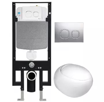 Комплект унитаза WeltWasser Jeckenbach 004 с инсталляцией AMBERG 497 белый, с сиденьем микролифт и клавишей смыва AMBERG RD-MT CR хром матовый