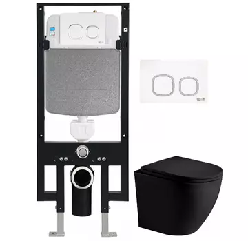 Комплект Weltwasser AMBERG 497 + MERZBACH 004 MT-BL + AMBERG RD-WT (10000006638)