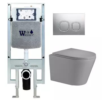 Комплект Weltwasser AMBERG 497 + SALZBACH 004 MT-GR + AMBERG RD-MT CR (10000006673)