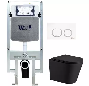 Комплект Weltwasser AMBERG 497 ST + SALZBACH 004 MT-BL + AMBERG RD-WT (10000006758)