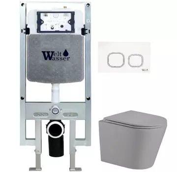 Комплект Weltwasser AMBERG 497 ST + SALZBACH 004 MT-GR + AMBERG RD-WT (10000006762)