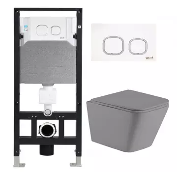 Комплект Weltwasser AMBERG 506 + GELBACH 004 MT-GR + AMBERG RD-WT (10000006786)