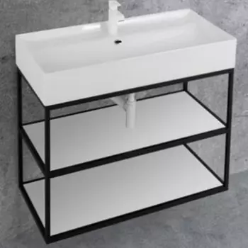 Консоль Cezares Cadro 80х58 черная