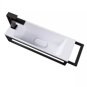 Консоль для раковины Grossman Метрис 50 полотенцедержатель справа