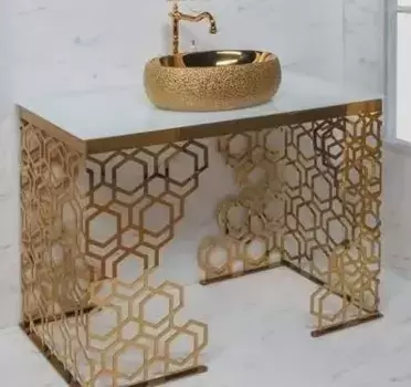 Консоль под раковину Armadi Art Aura 110 золото