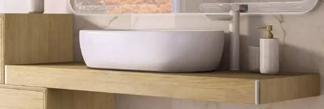 Консоль под раковину Cezares Tavolone 90х43 светлое дерево