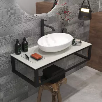 Консоль с раковиной 1MarKa Loft 90