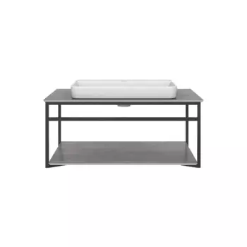 Консоль с раковиной Kerama Marazzi Plaza Next 80 черная матовая