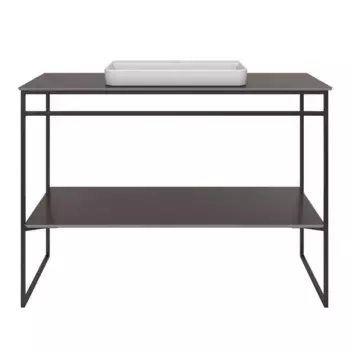 Консоль с раковиной напольная Kerama Marazzi Plaza Next 120 черная матовая