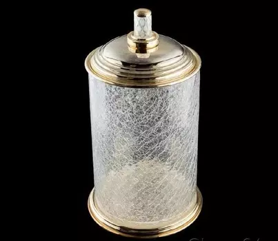 Ведро для мусора Boheme Murano crystal золотое глянцевое