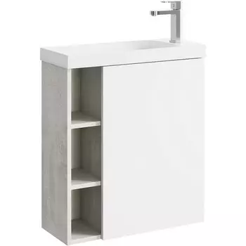 Корпус тумбы под раковину Aqwella Alba 60 правый белый