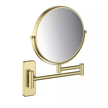 Косметическое зеркало AQUATEK AQ4911BG без подсветки, двухстороннее, телескопическое, поворотное