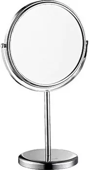 Косметическое зеркало Wasserkraft без подсветки, двухстороннее, хром