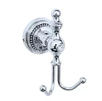 Крючок двойной Boheme Brillante хром с кристаллами Swarovski