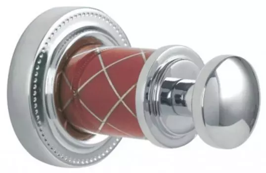 Крючок Boheme Murano crystal хром с красным