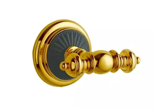 Крючок двойной Boheme Palazzo золото - черный