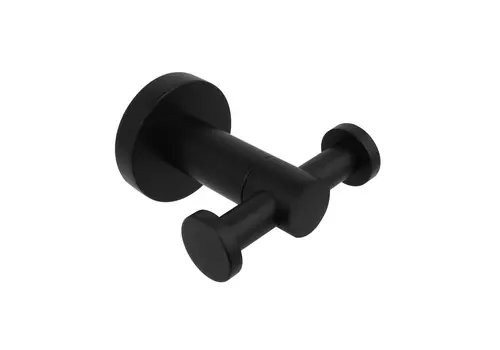 Крючок двойной AQUATEK ВЕГА AQ4002MB, матовый черный