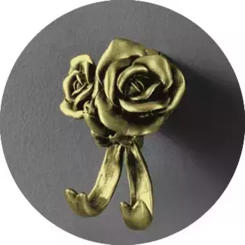 Крючок двойной Art&Max Rose AM-B-0912-B бронзовый