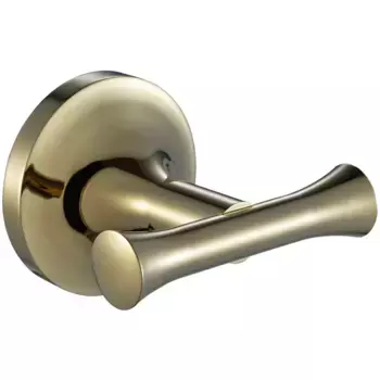 Крючок двойной Corposo золотой матовый