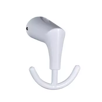 Крючок двойной Fashun белый матовый