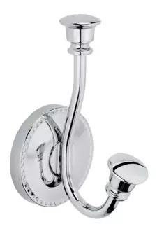 Крючок двойной Fixsen Adele хром глянцевый