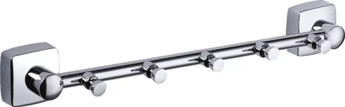 Планка с четырьмя крючками Fixsen Kvadro FX-61305-5 хром