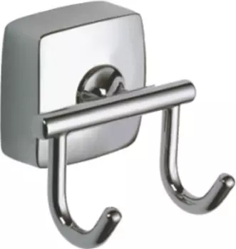 Крючок двойной Fixsen Kvadro хром глянцевый