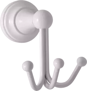 Крючок Rav Slezak Morava MKA0105B белый глянцевый, тройной