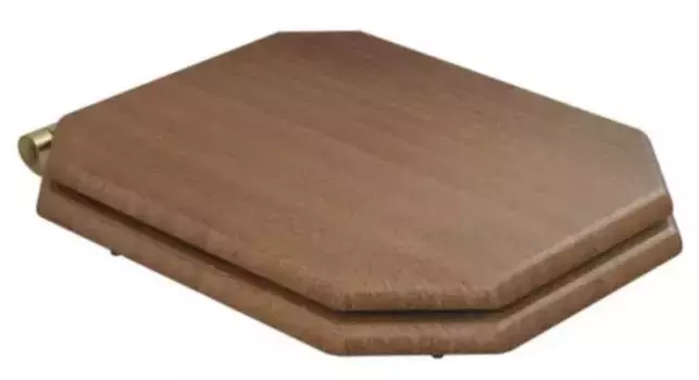 Крышка-сиденье для унитаза Caprigo Tempo с микролифтом светлое дерево, петли бронза