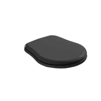 Крышка-сиденье Kerasan Retro черный/хром, с микролифтом (108804)