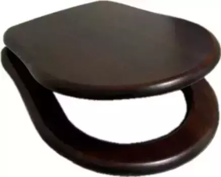 Крышка-сиденье Kerasan Retro темное дерево/золото, с микролифтом (108740)