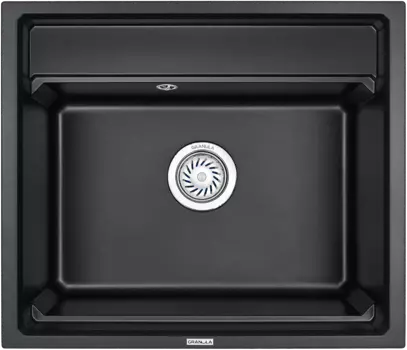 Мойка кухонная Granula Kitchen Space 60х51 черный матовый