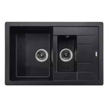 Мойка кухонная Kaiser KG2M-7850-BP черный мрамор