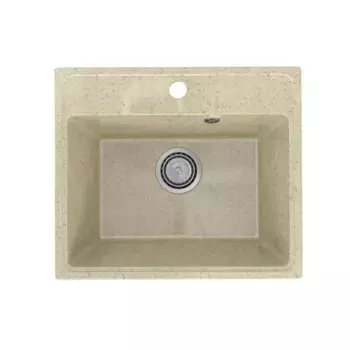 Кухонная мойка Practik PR-M-490-002 (без сифона), слоновая кость