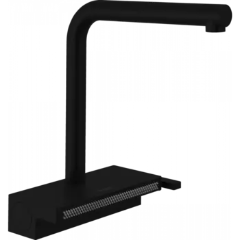 Смеситель для кухни Hansgrohe Aquno Select M81 73830670 с выдвижным изливом черный матовый
